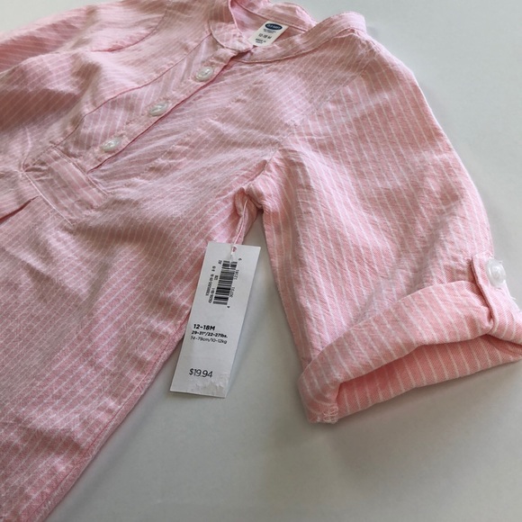 Pink stripe 12-18 month dress NWT - Picture 3 of 5